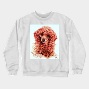 Red Toy Poodle Crewneck Sweatshirt